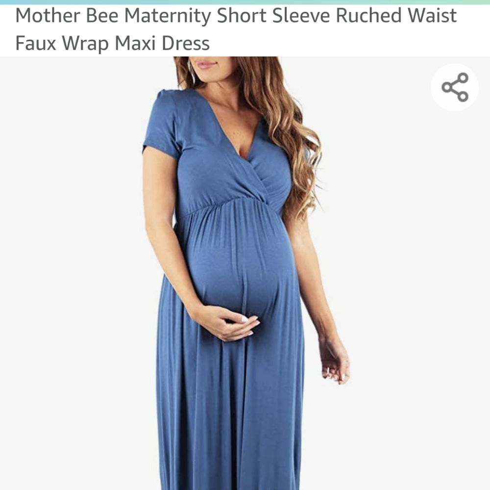 Maternity Short Sleeved Maxi Dress XL